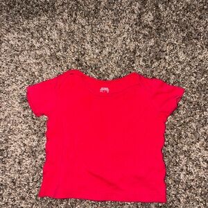 Amazon Essentials Red Short Sleeve Tee for Kids